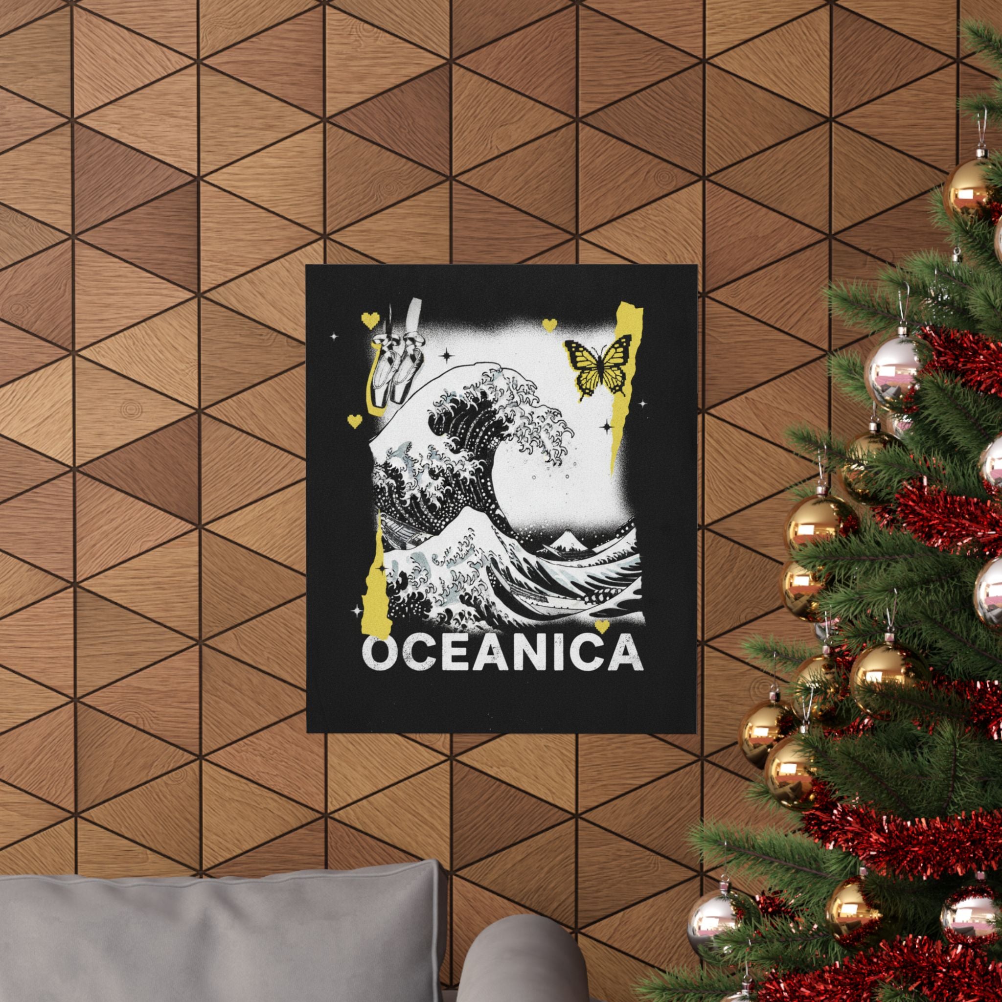 Streetwear Collage — Wave — Matte Poster