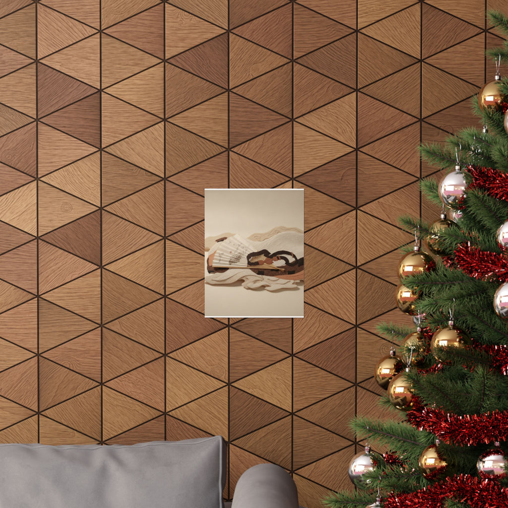 Product Marketing — Belt And Fan On A Piece Of Cloth — Matte Poster