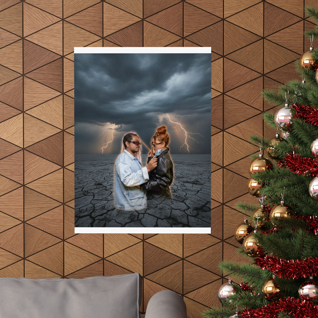 Dramatic Storm — Person — Matte Poster