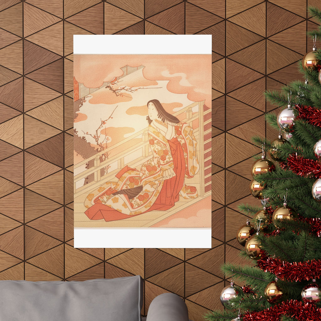 Southern Sunset — Court Lady Praising The Plum Blossom — Matte Poster