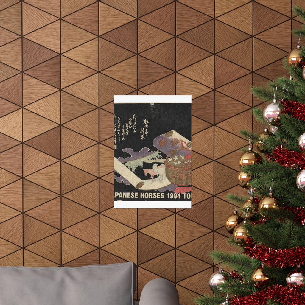 Vintage Bootleg — Scroll Painting Of Horse — Matte Poster