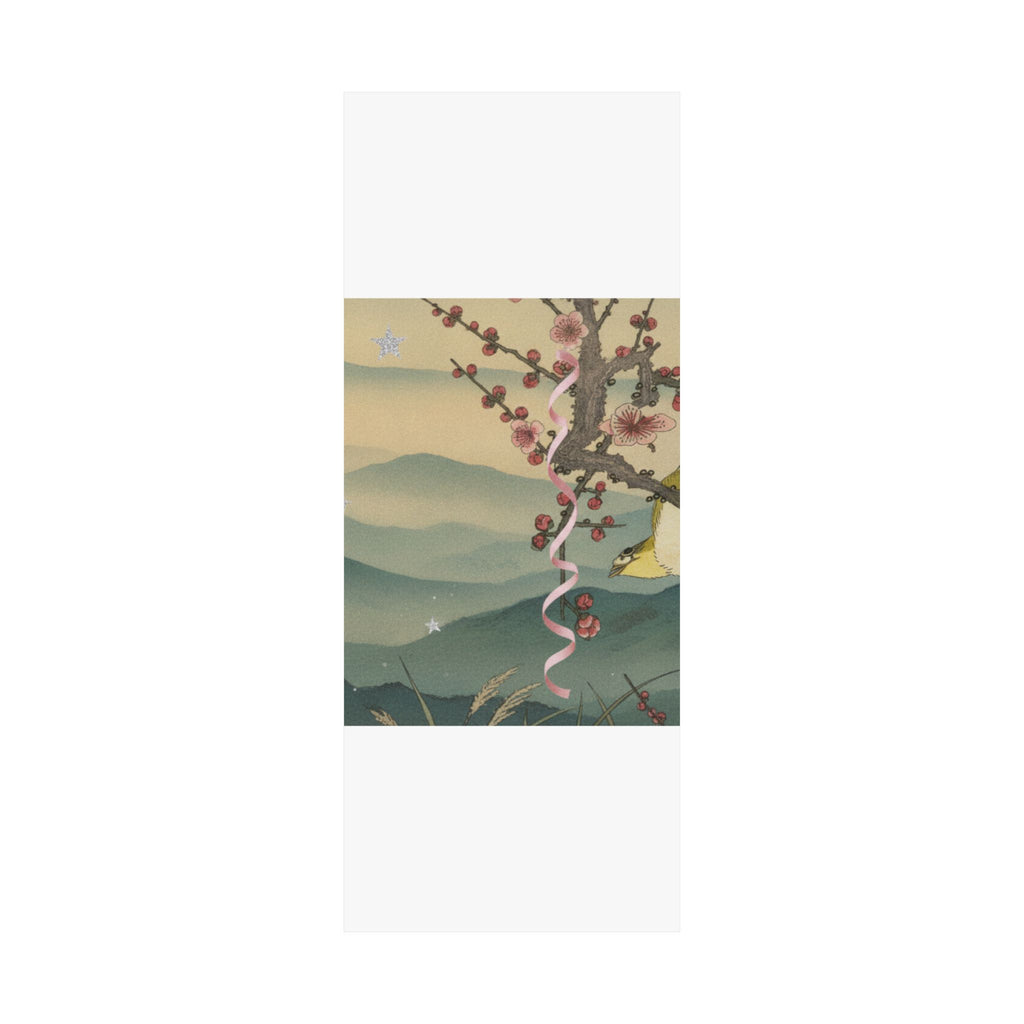 Scenic Nature — Bush Warbler On A Plum Branch (Ume Ni Uguisu) — Matte Poster