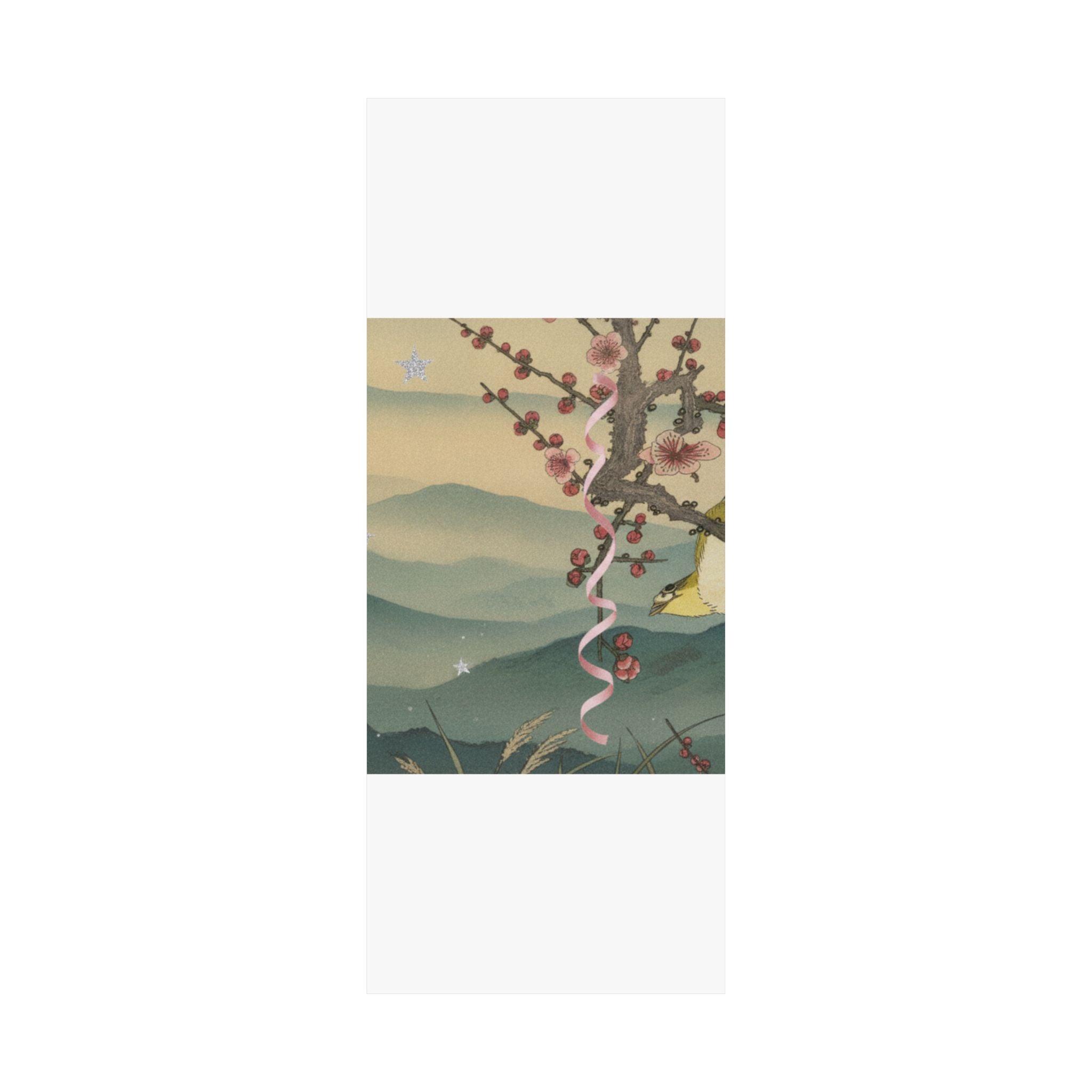 Scenic Nature — Bush Warbler On A Plum Branch (Ume Ni Uguisu) — Matte Poster