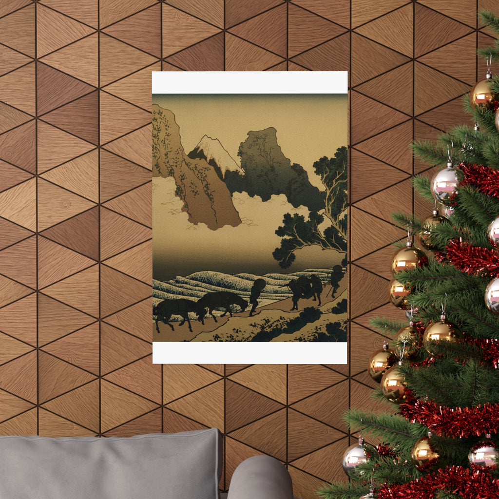Scenic Nature — View From The Other Side Of Fuji From The Minobu River (Minobugawa Ura Fuji), Fr — Matte Poster