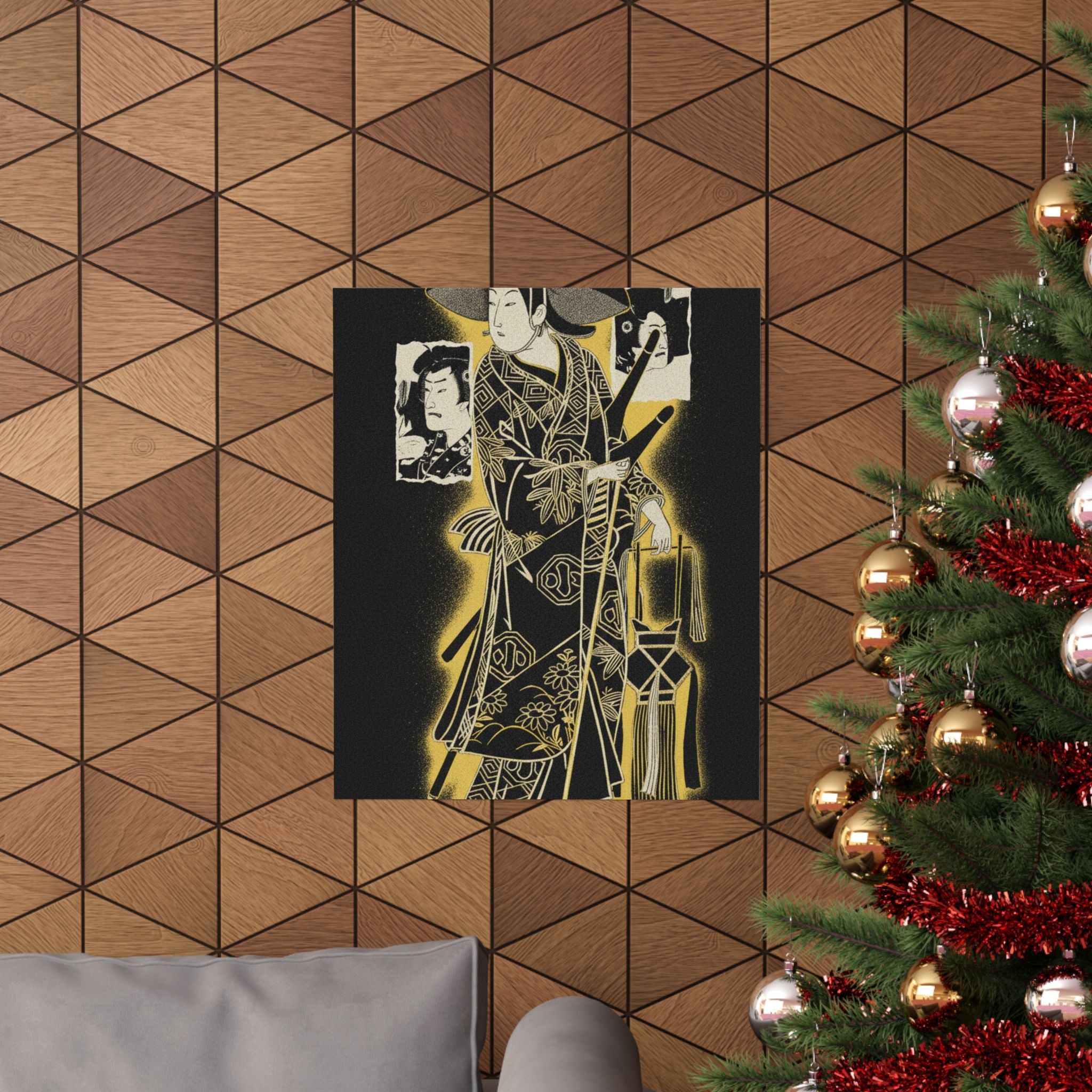 Streetwear Collage — The Actor, Arashi Otohachi, 1695–1769 In An Unidentified Role — Matte Poster