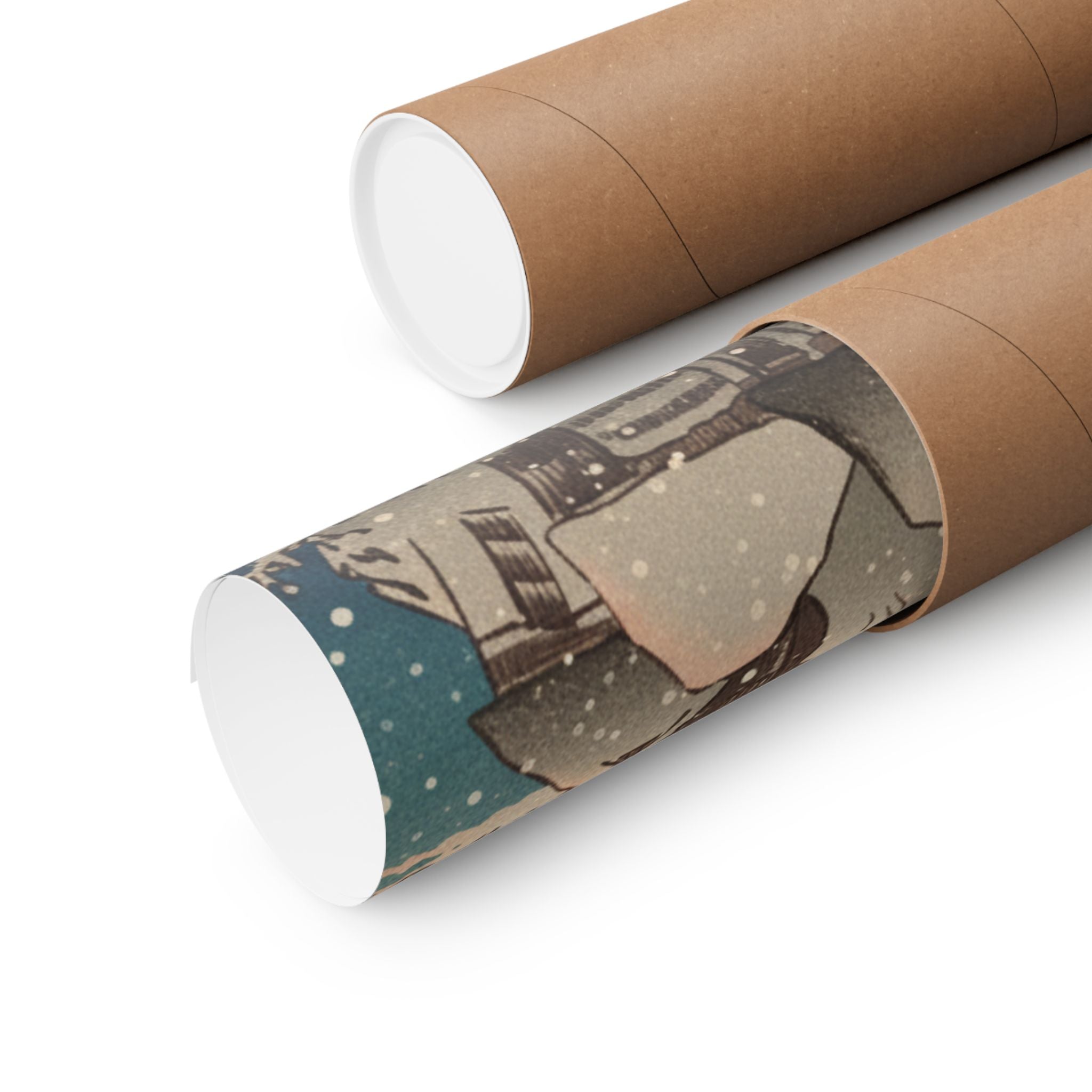 Southern Sunset — Nichiren In Snow At Tsukahara, Sodo Province — Matte Poster