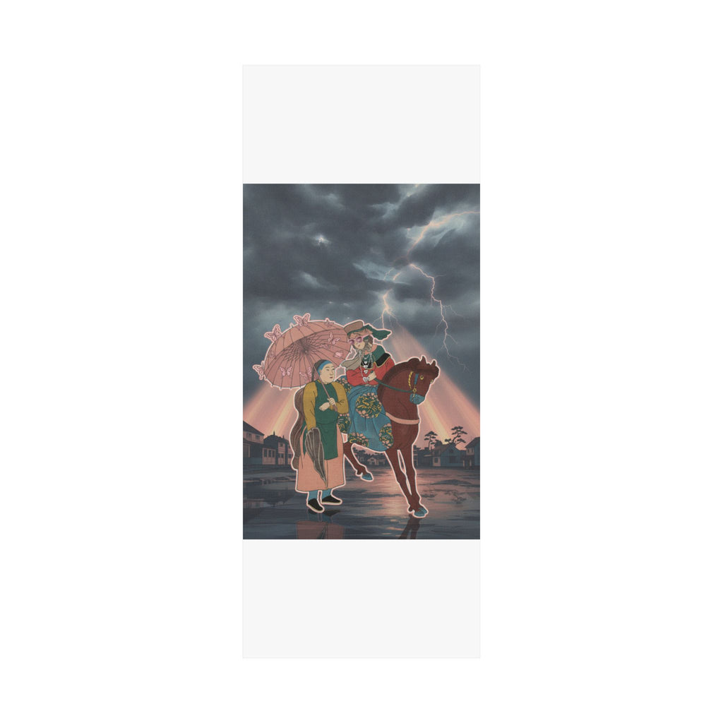 Dramatic Storm — An English Woman With A Chinese Servant In The Foreign District, From The Series — Matte Poster