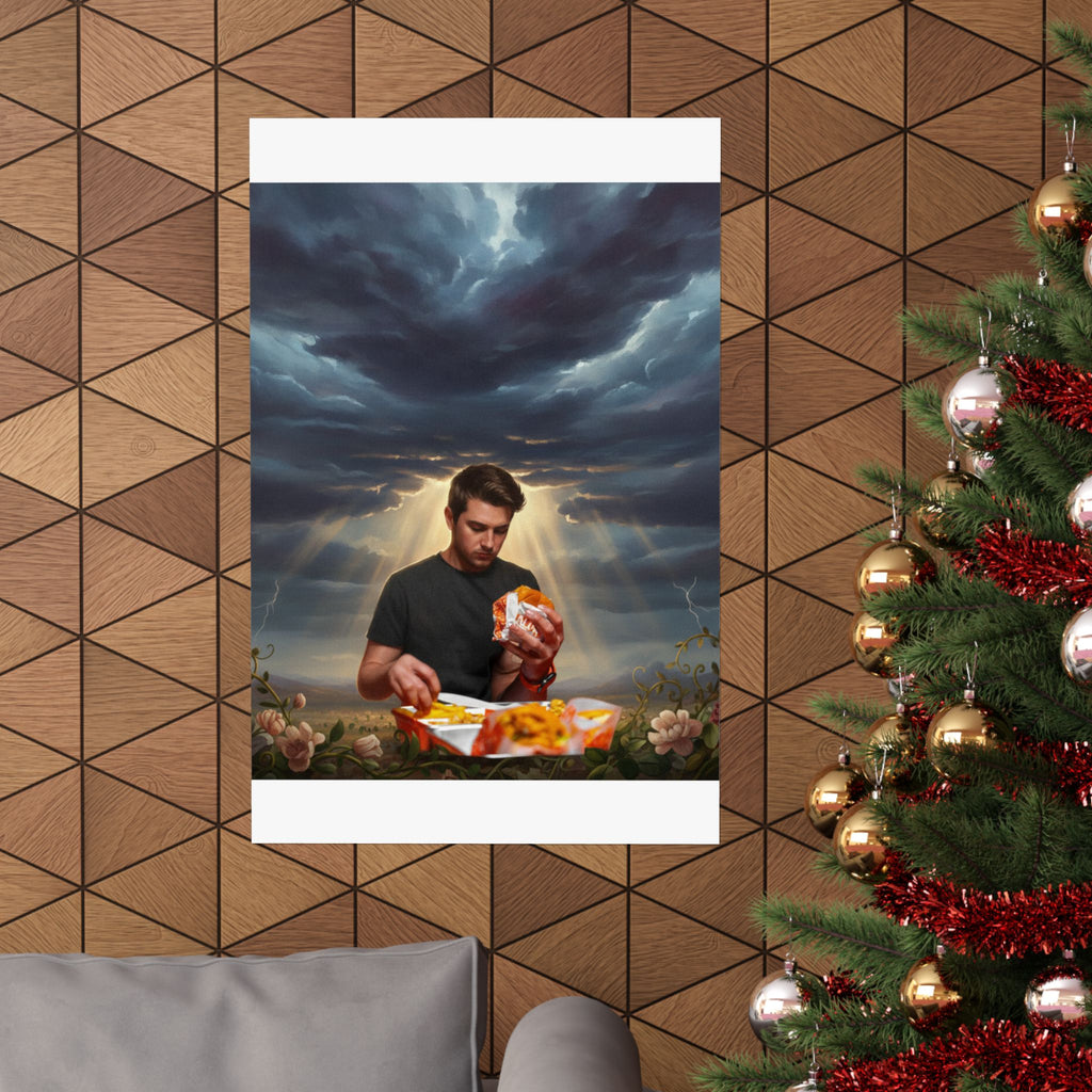 Dramatic Storm — Person — Matte Poster