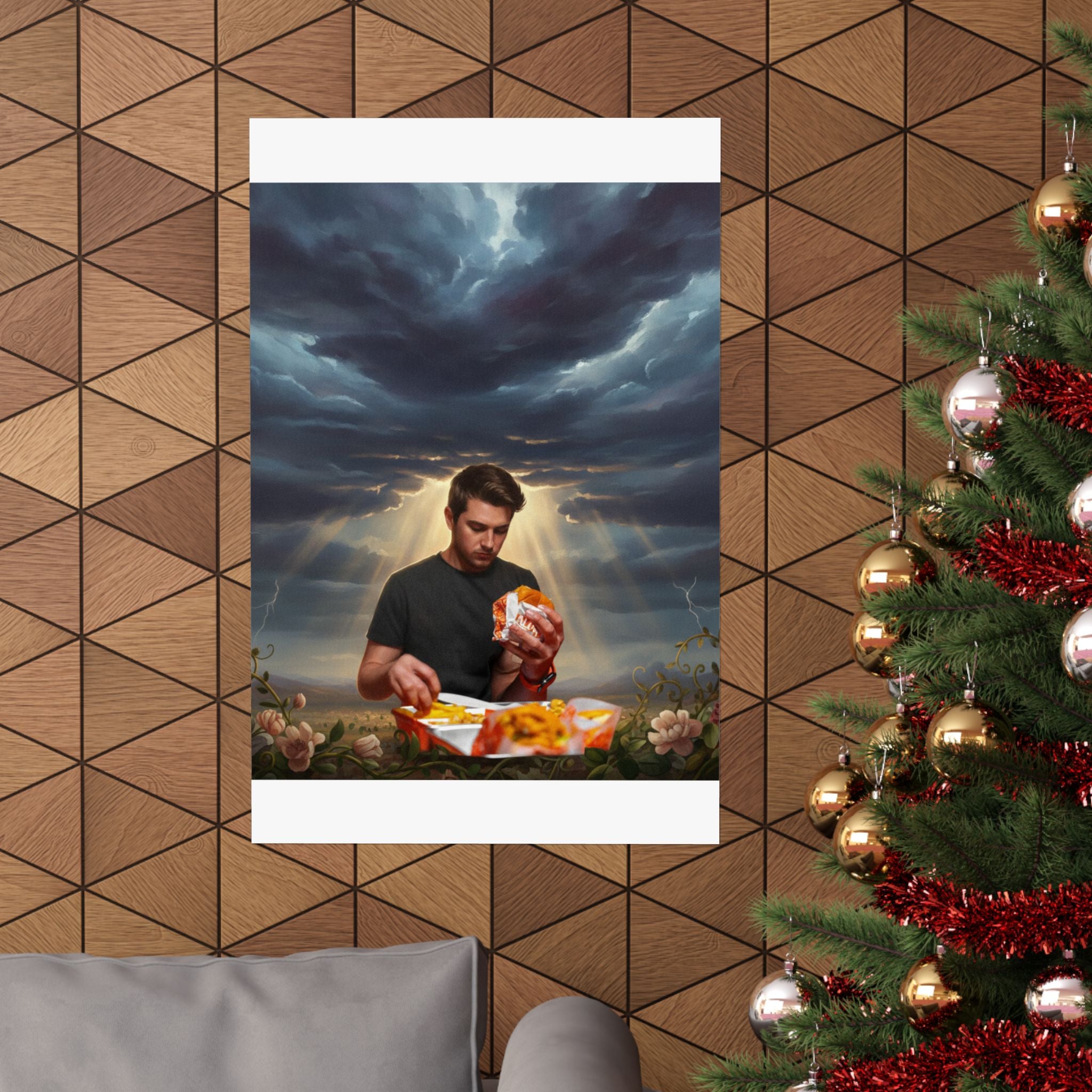 Dramatic Storm — Person — Matte Poster