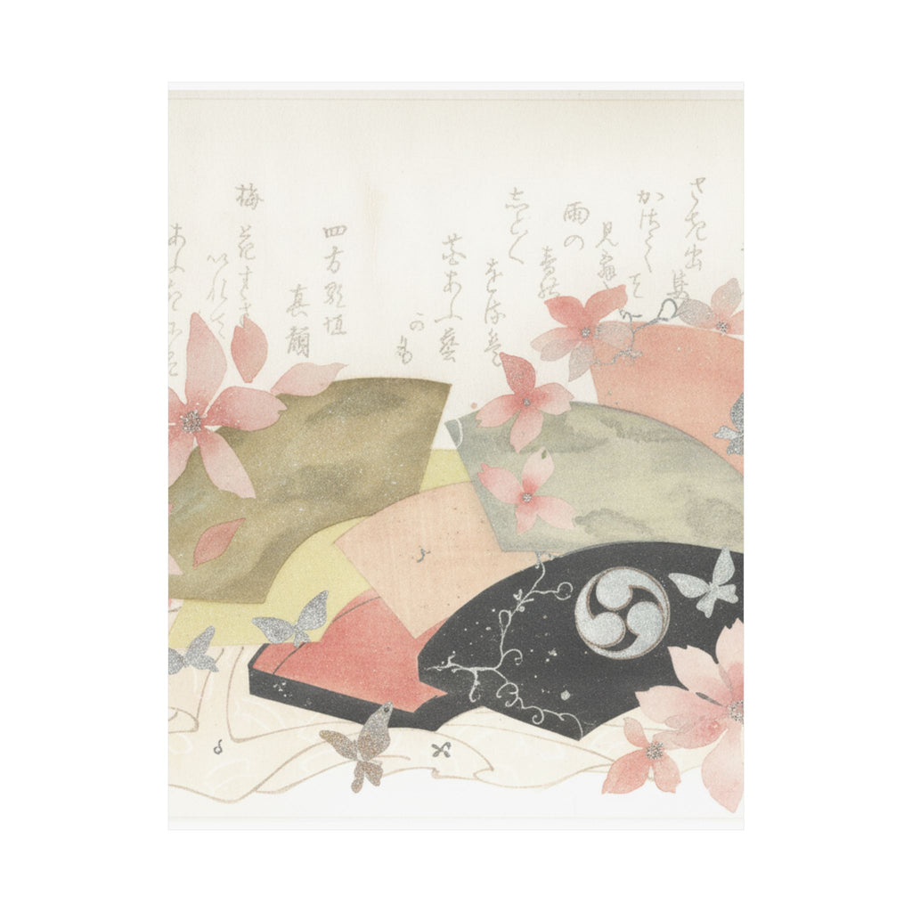 Watercolor — Fan-Box With Fans — Matte Poster