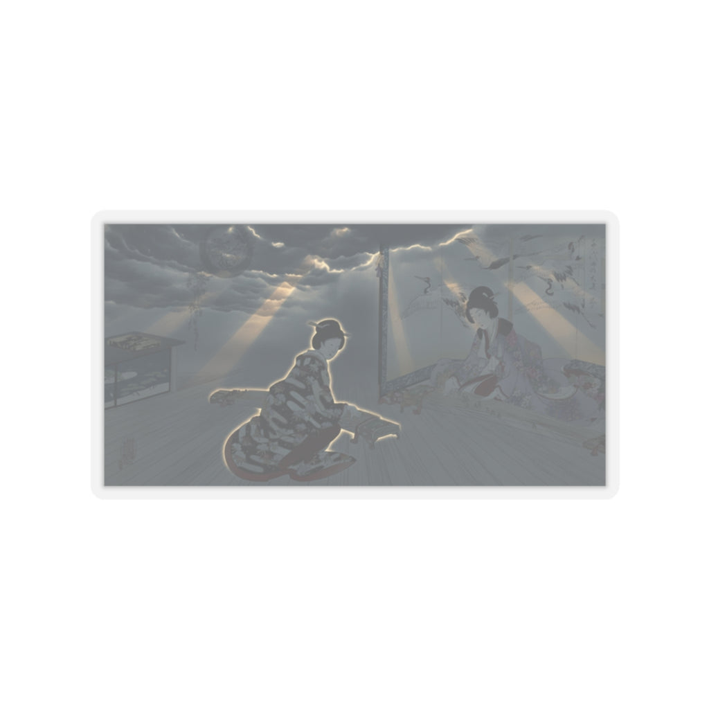 Dramatic Storm — Chiyoda Castle (Album Of Women) — Kiss-Cut Sticker