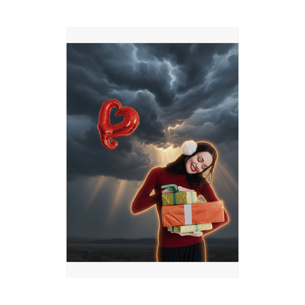 Dramatic Storm — Person — Matte Poster