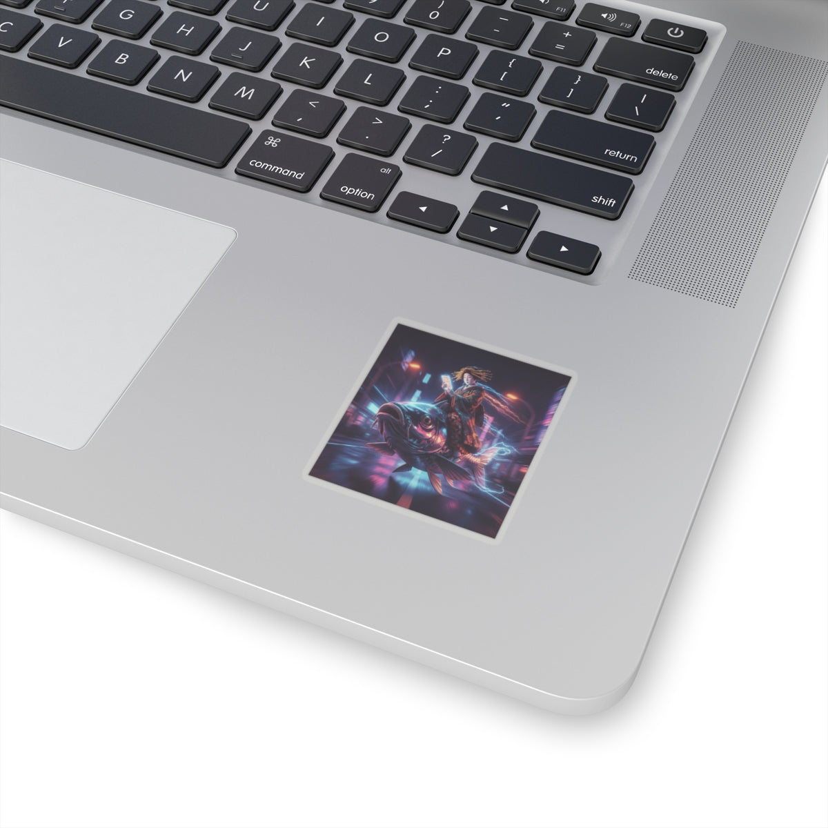 Fast Furious — Courtesan Seated On A Carp — Kiss-Cut Sticker