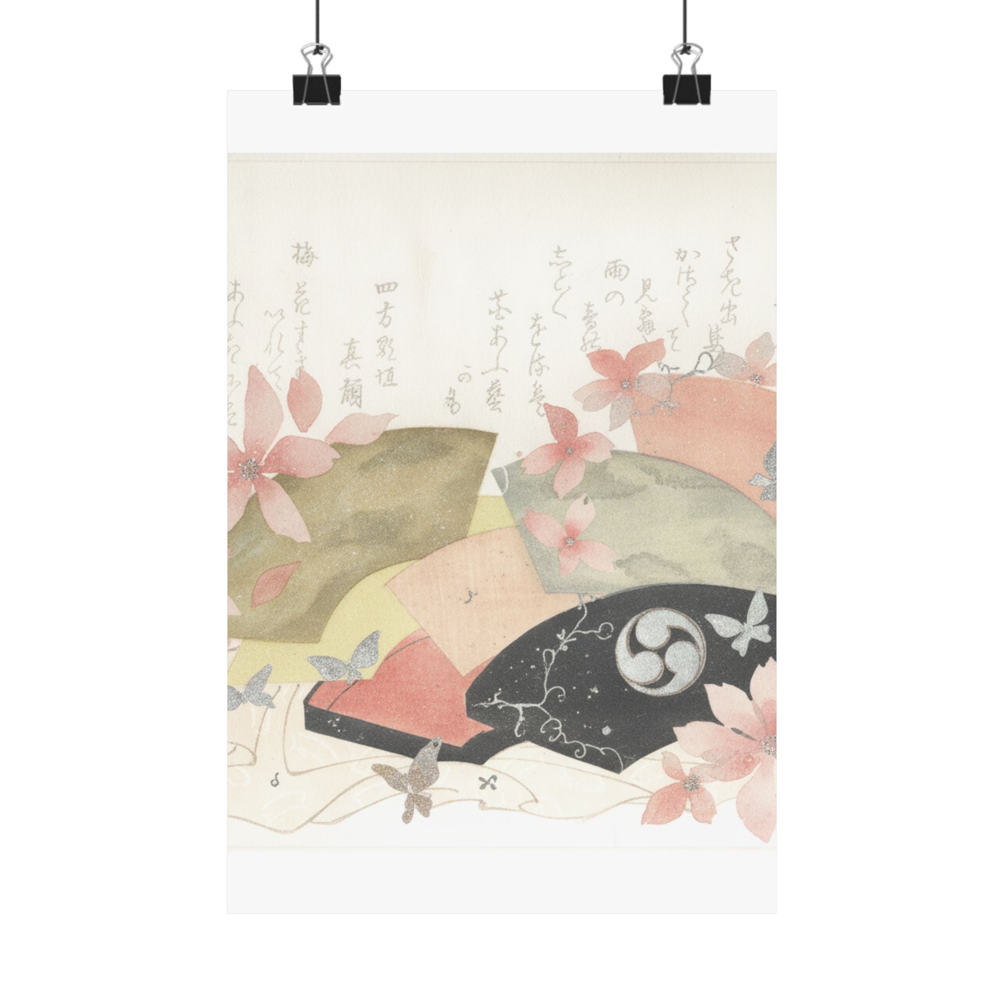 Watercolor — Fan-Box With Fans — Matte Poster