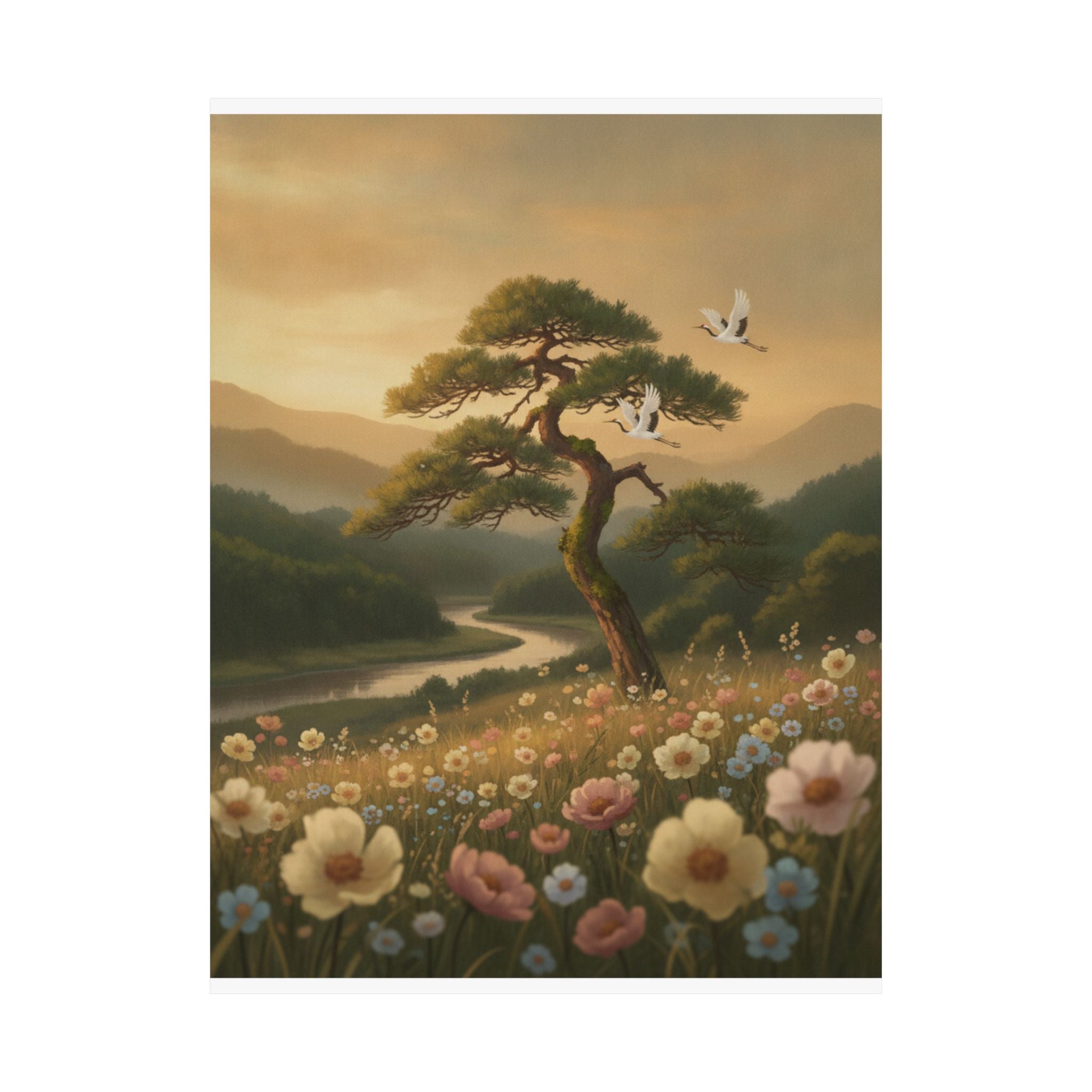 Scenic Nature — Picture Book Of Amusements Of The Eastern Capital (Ehon Azuma Asobi) — Matte Poster