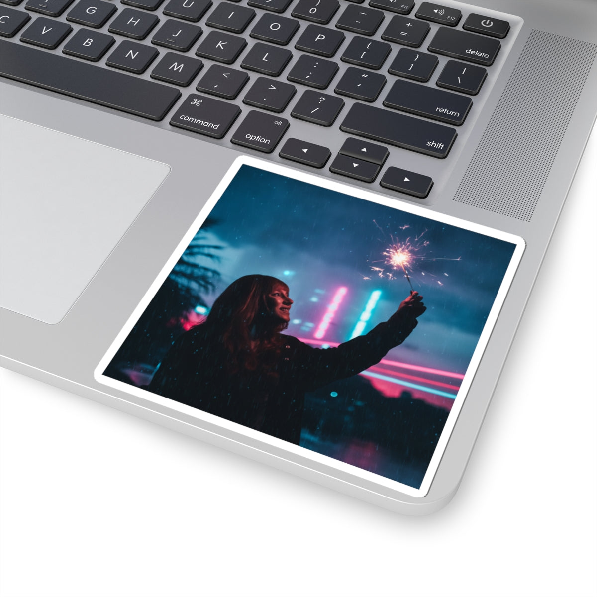 Neon Noir — Person — Kiss-Cut Sticker