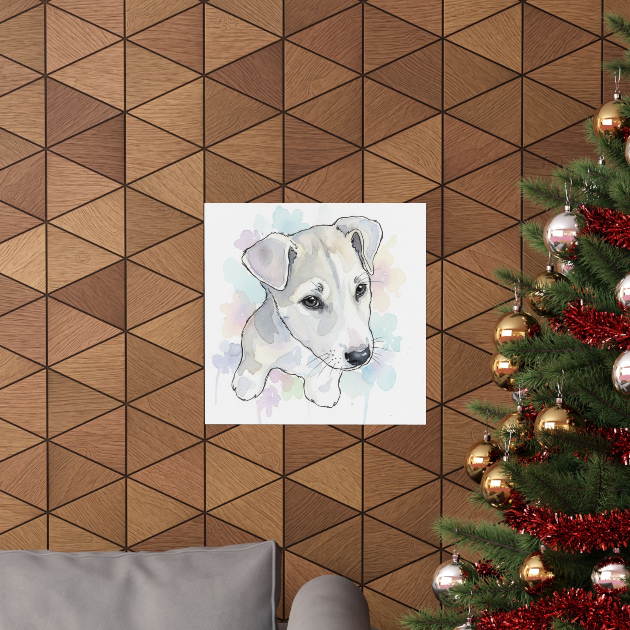 Watercolor — Dog — Matte Poster