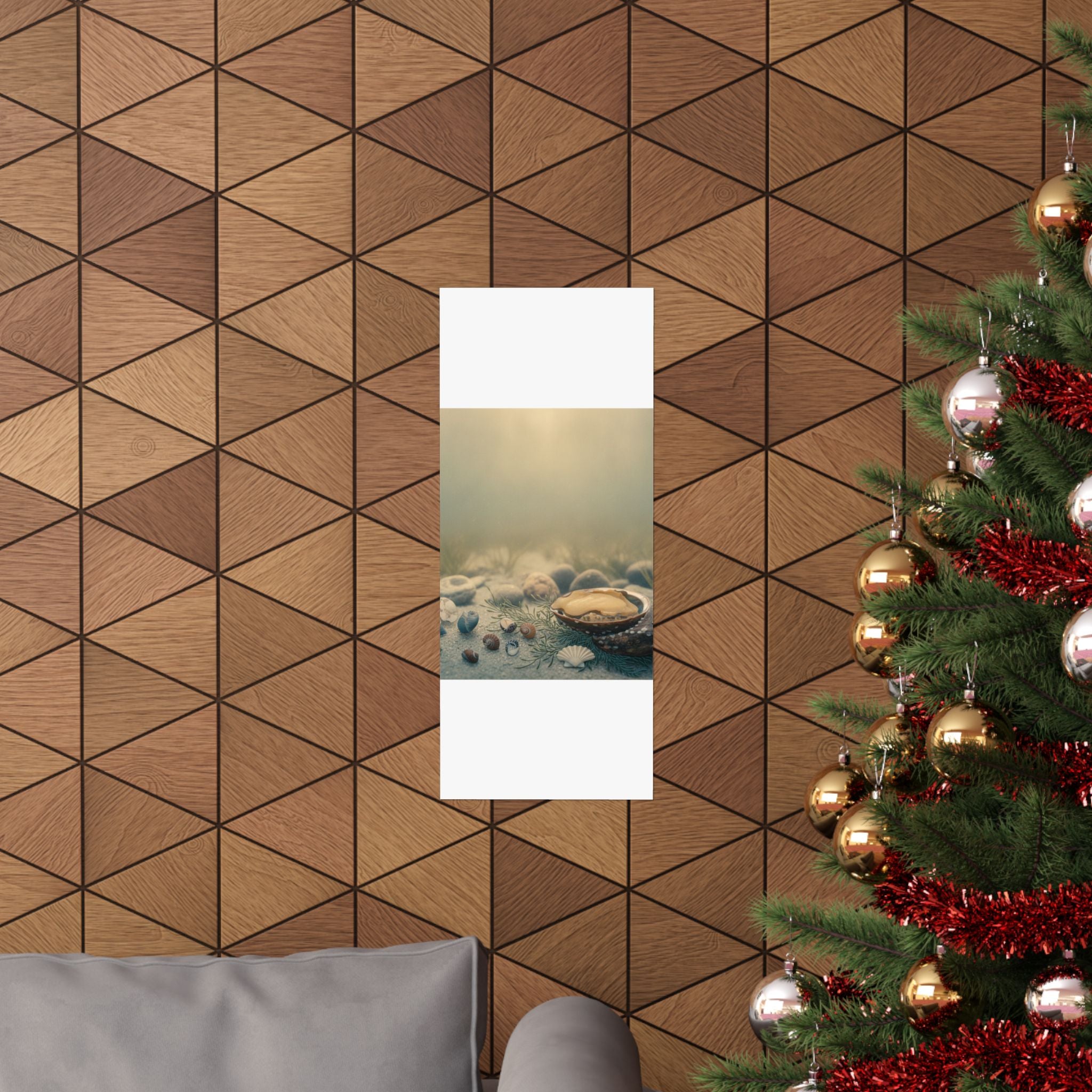 Scenic Nature — Shells Under Water — Matte Poster