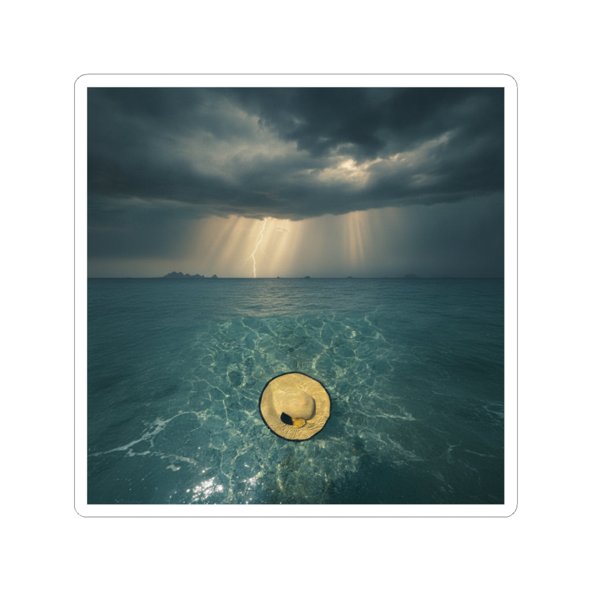 Dramatic Storm kiss-cut sticker — product view 4