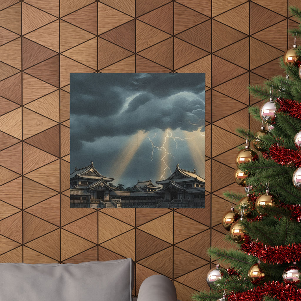 Dramatic Storm — The Inner Palace Of Chiyoda (Chiyoda No Ōoku) — Matte Poster