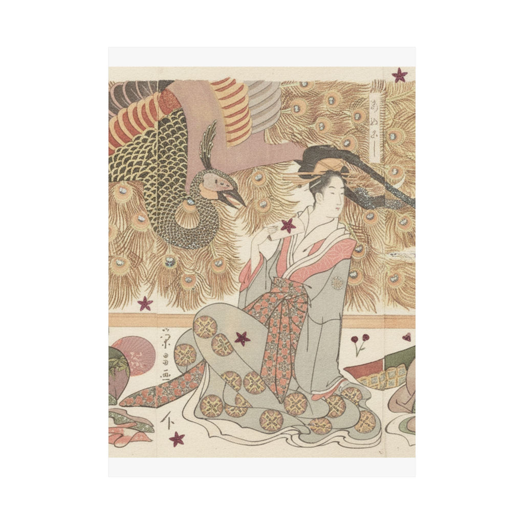 Botanical — Interior Of The House Called Ōgiya — Matte Poster