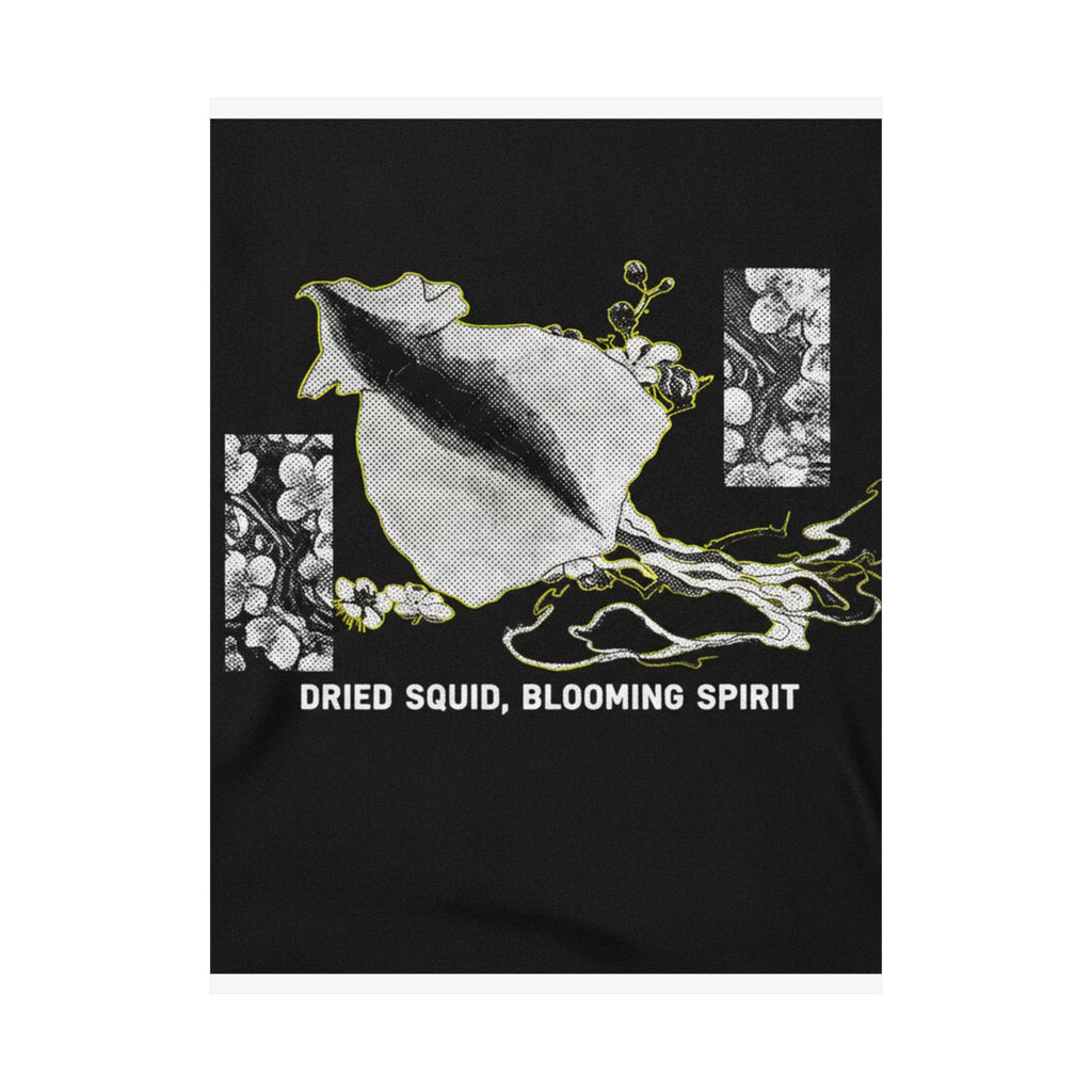 Streetwear Collage — Dried Cuttle-Fish And Plum Blossoms — Matte Poster
