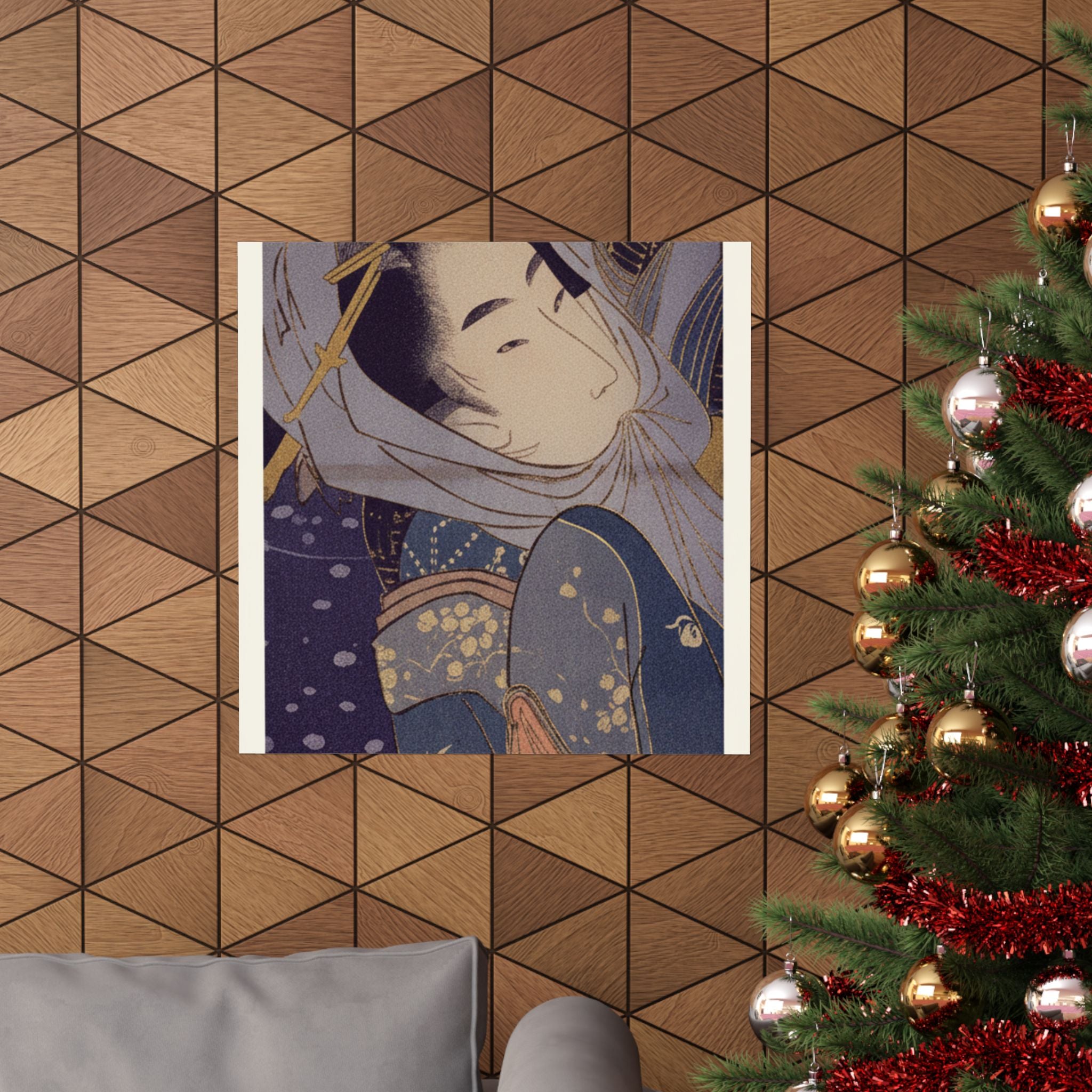 Celestial — Girl And Lover In Snow — Matte Poster
