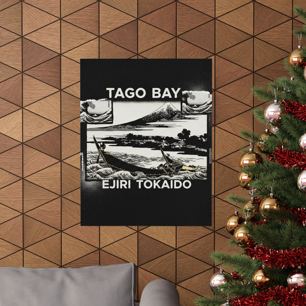 Streetwear Collage — Tago Bay Near Ejiri On The Tōkaidō (Tōkaidō Ejiri Tago No Ura Ryaku Zu), From Th — Matte Poster
