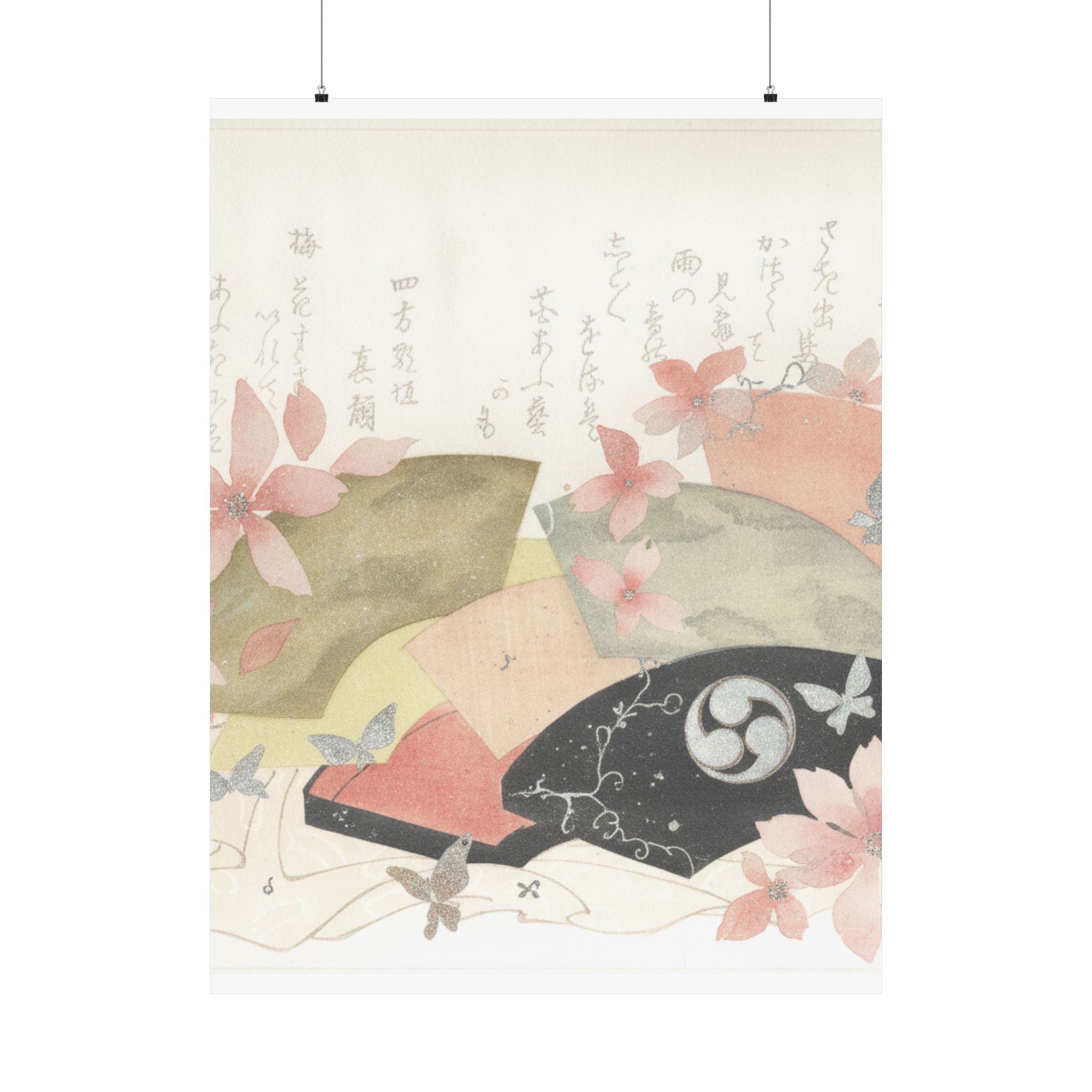 Watercolor — Fan-Box With Fans — Matte Poster