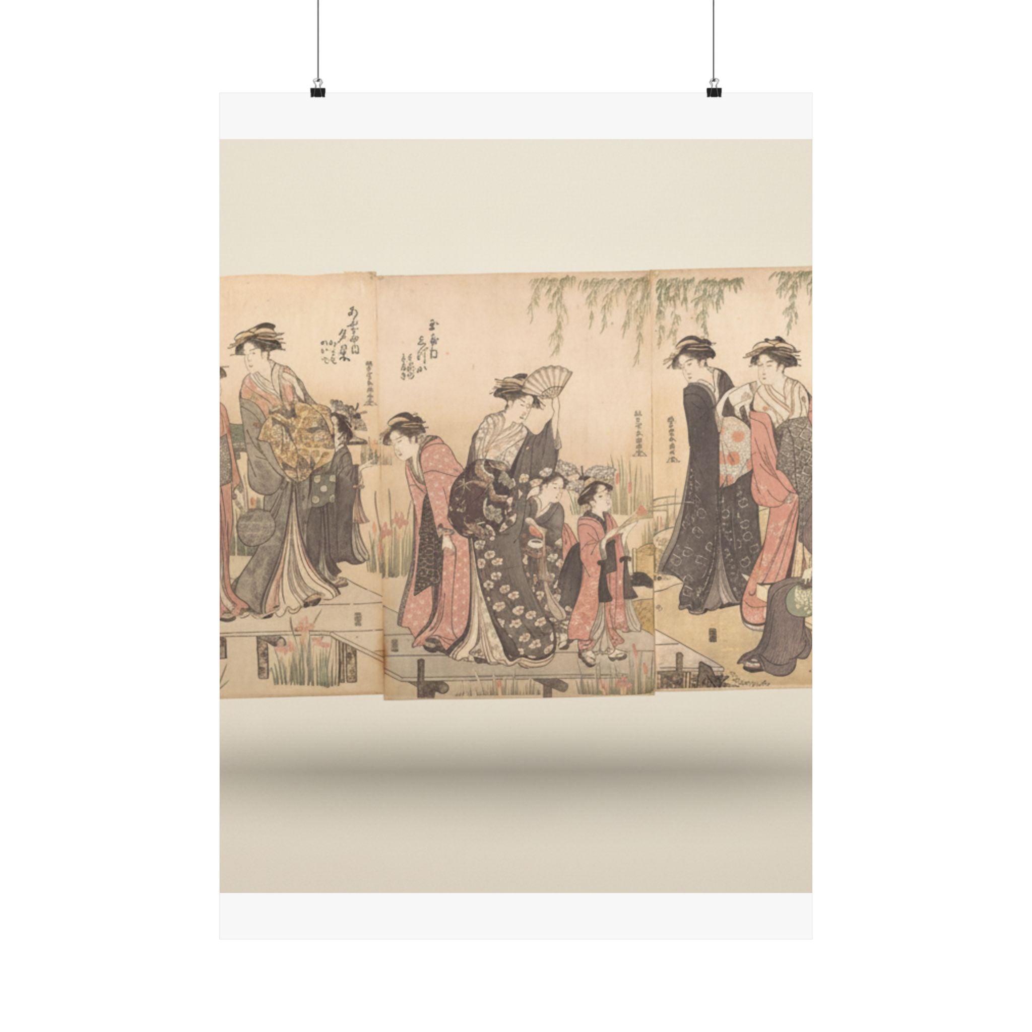 Product Marketing — Courtesans In An Iris Garden — Matte Poster