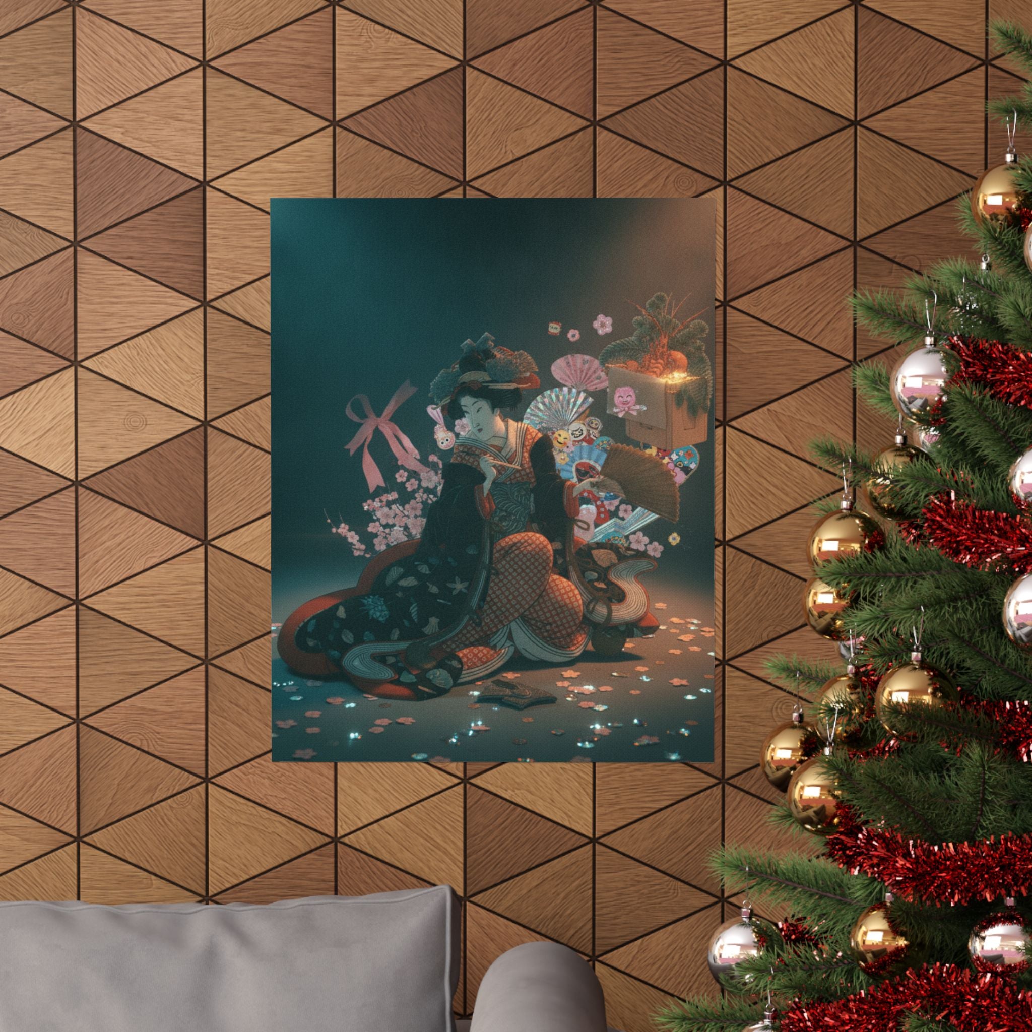 Cinematic — Courtesan And New Year Decoration — Matte Poster