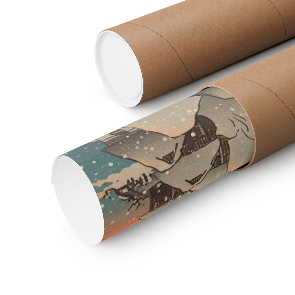 Southern Sunset — Nichiren In Snow At Tsukahara, Sodo Province — Matte Poster