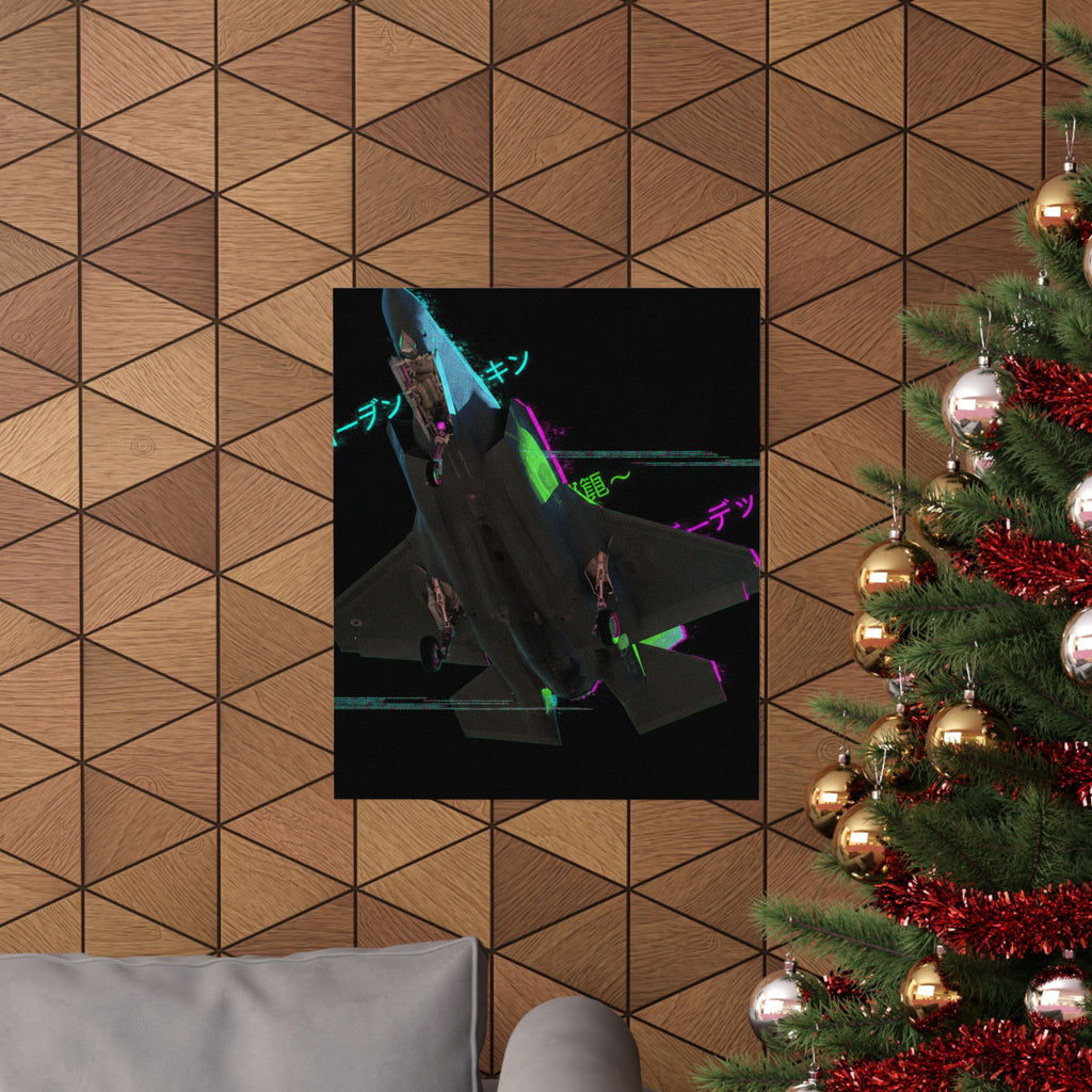 Glitch Culture — Plane — Matte Poster