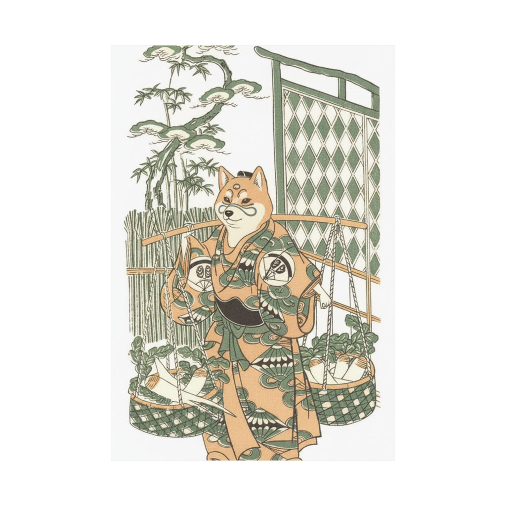 Ecommerce Main — Kabuki Actor Onoe Kikugorō I In The Belle Of Asakusa Temple (Keisei Asakusa No K — Matte Poster