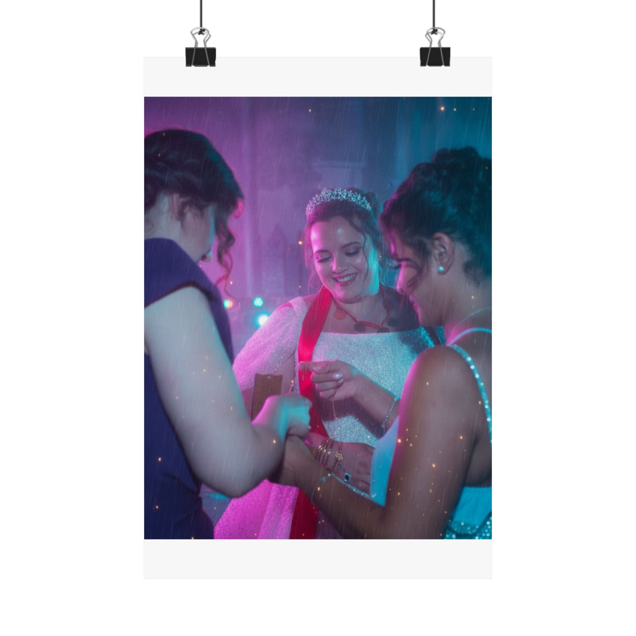 Neon Noir — Person — Matte Poster