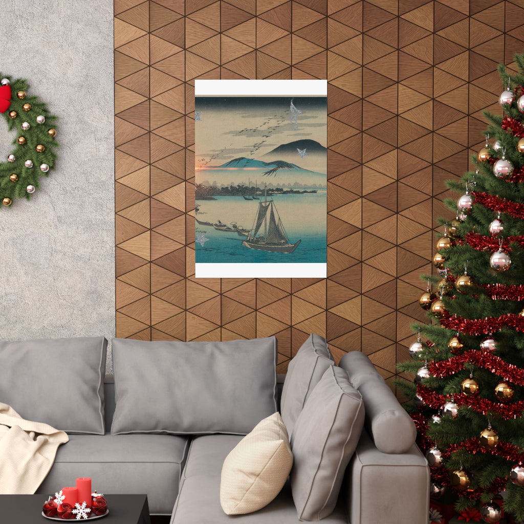 Cinematic — Geese Flying Down To Katada — Matte Poster