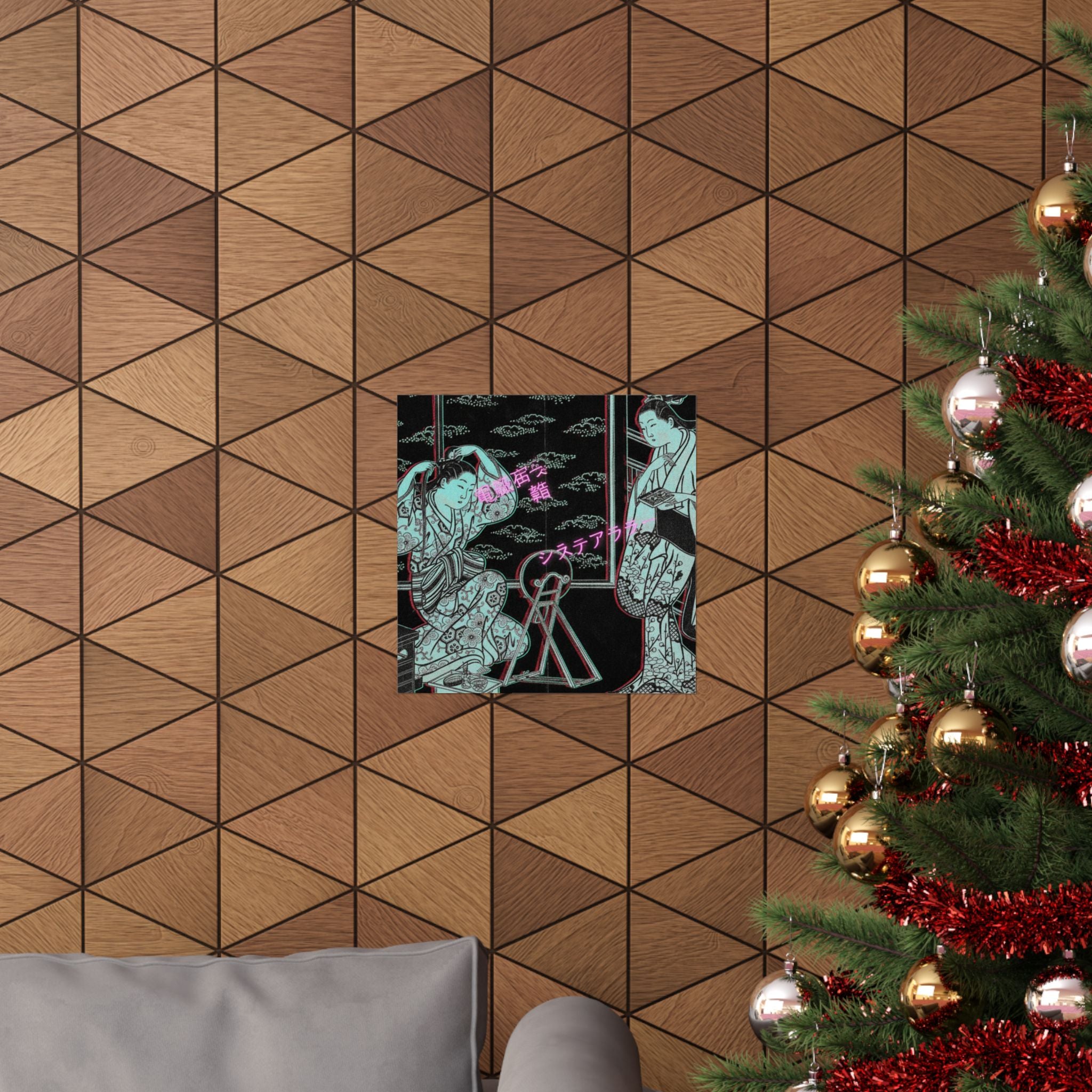 Glitch Culture — Two Women In A Room Opening On A Verandah — Matte Poster