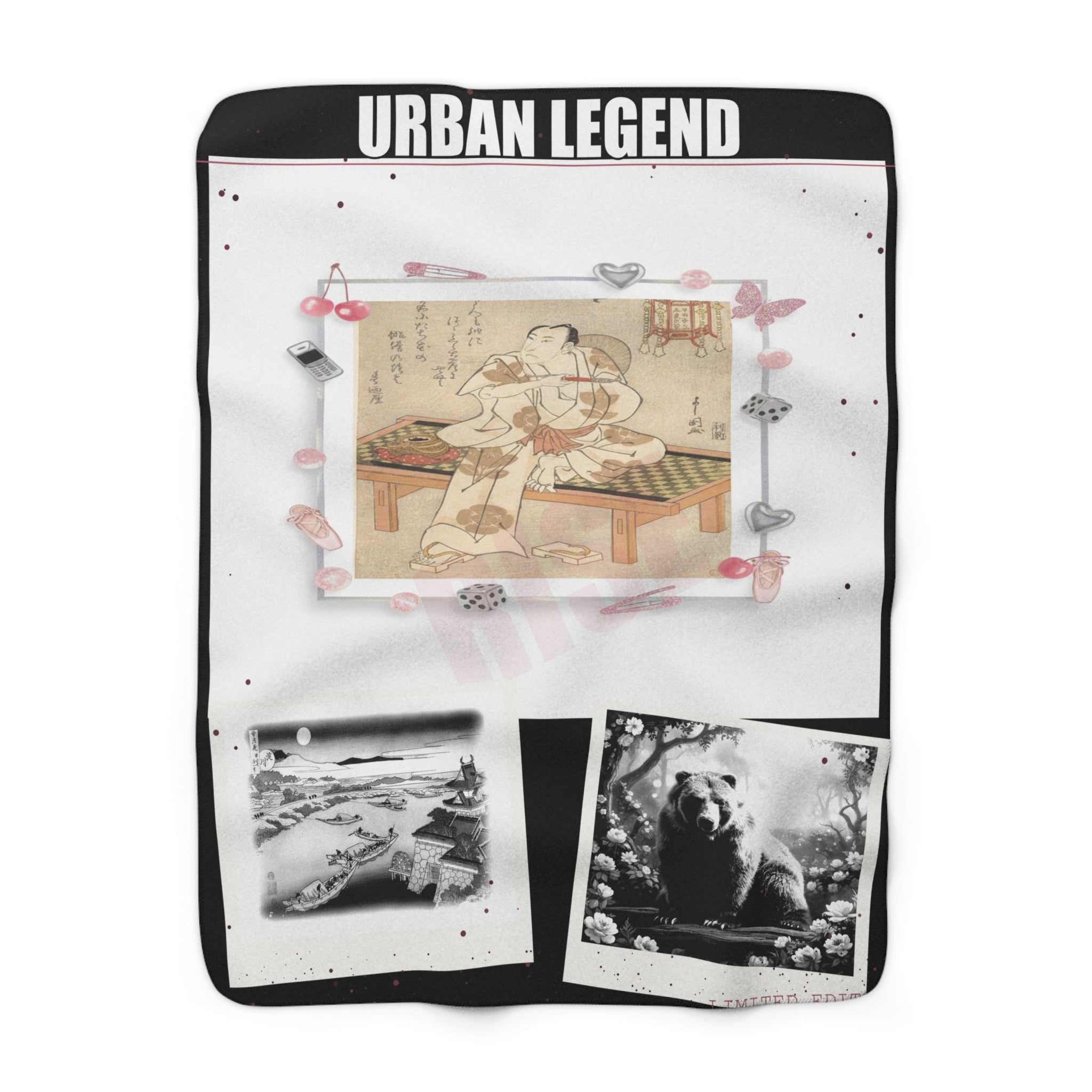 Clothing Collage Throw Blanket