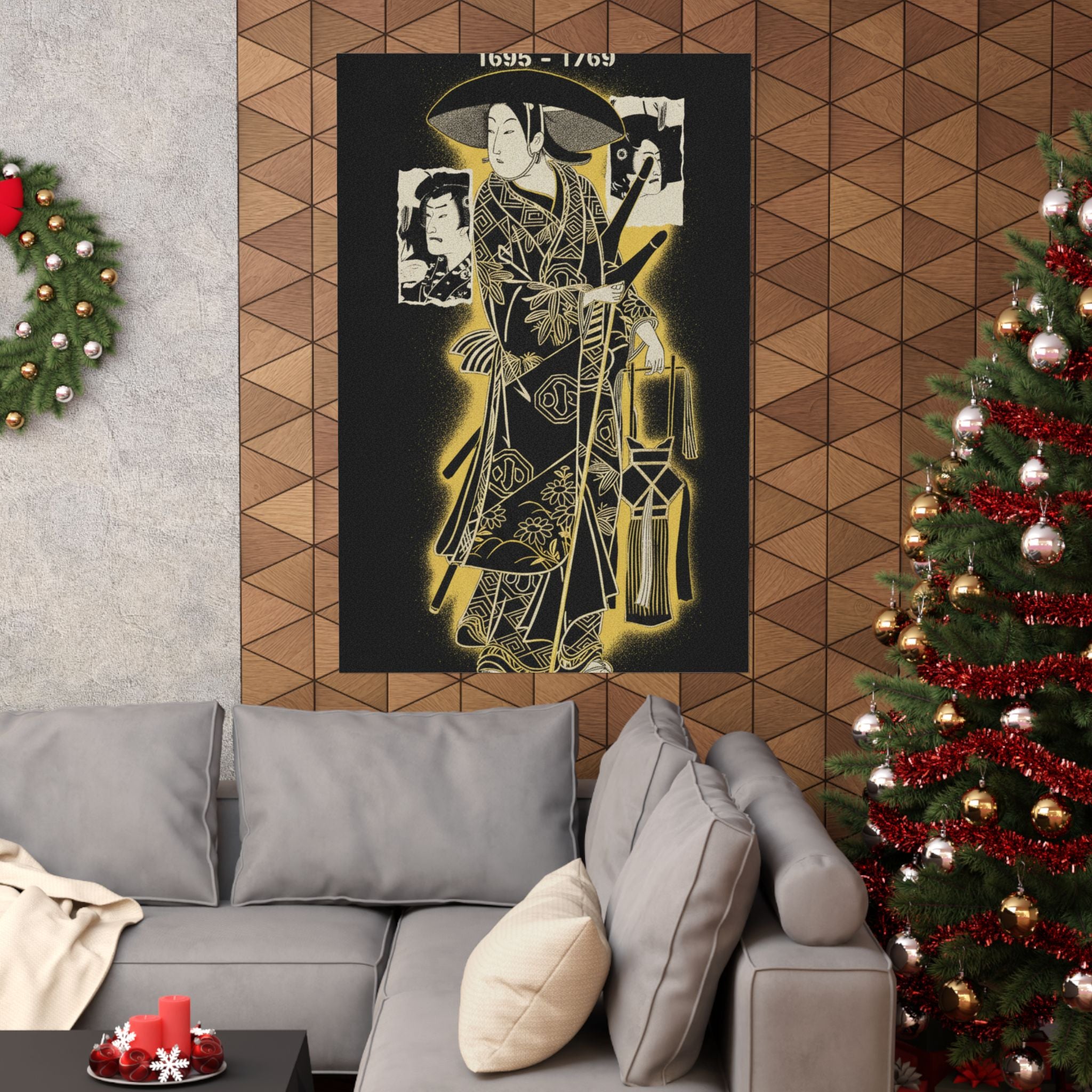 Streetwear Collage — The Actor, Arashi Otohachi, 1695–1769 In An Unidentified Role — Matte Poster