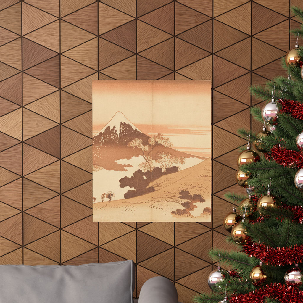 Southern Sunset — Fuji From Inume (?) Pass — Matte Poster