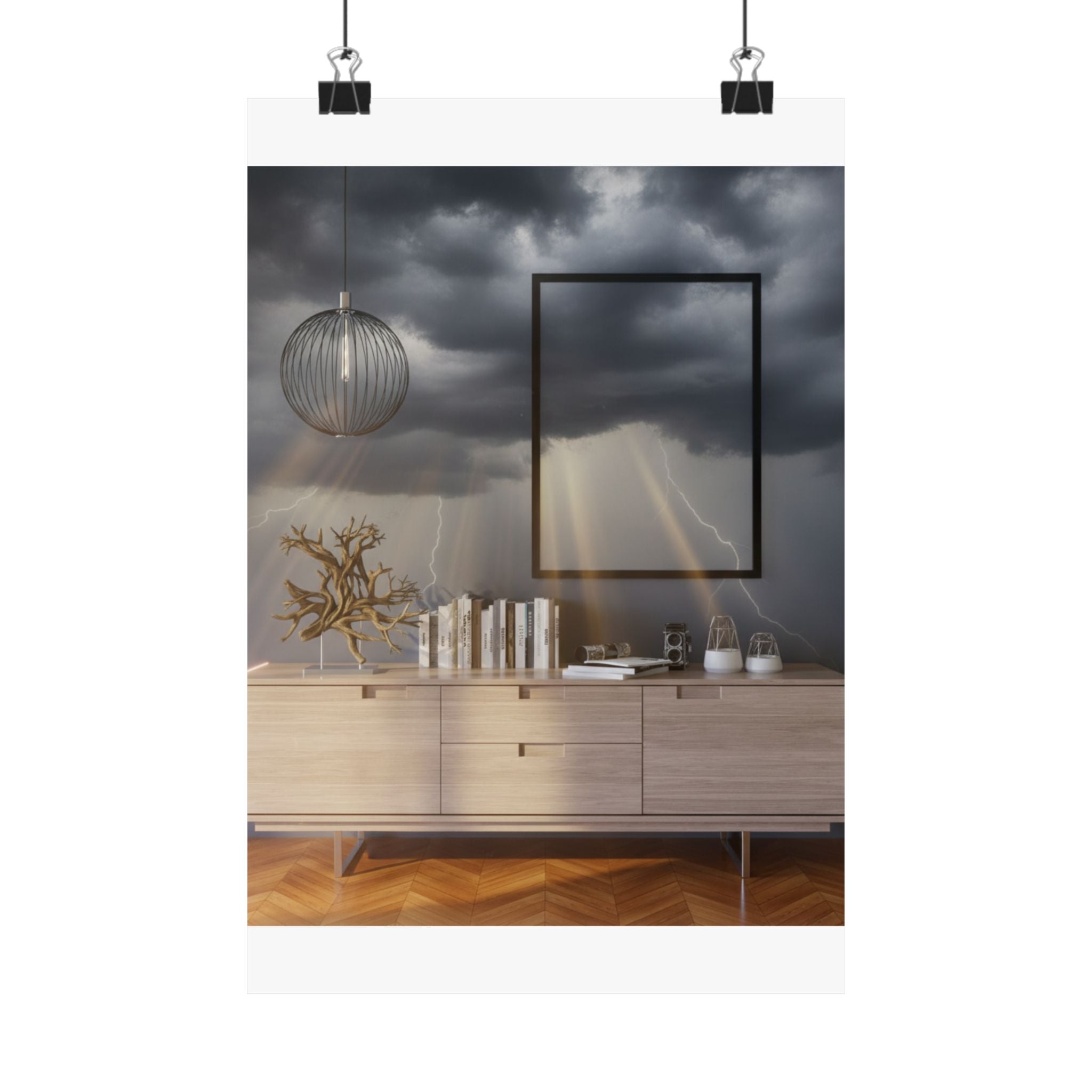 Dramatic Storm — Interior — Matte Poster