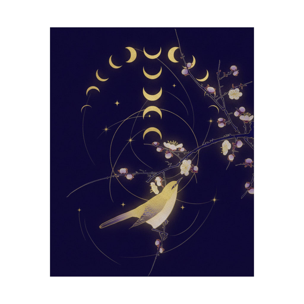 Celestial — New Moon; Nightingale On A Plum Branch — Matte Poster