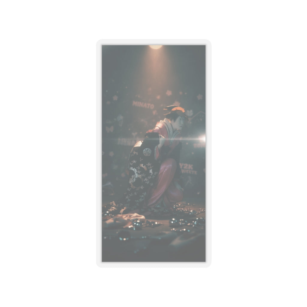 Cinematic — Actor Nakamura Kumetaro Ii As Minato, The Wife Of Yura Hyogonosuke — Kiss-Cut Sticker