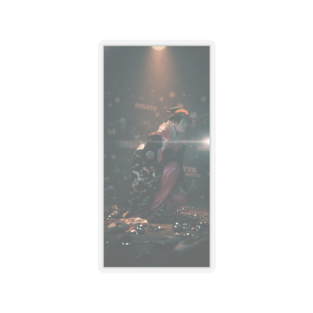 Cinematic — Actor Nakamura Kumetaro Ii As Minato, The Wife Of Yura Hyogonosuke — Kiss-Cut Sticker