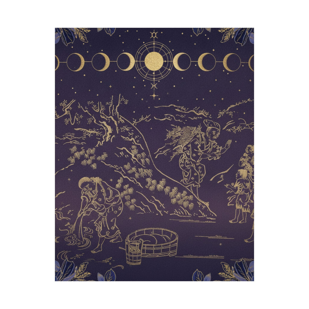 Celestial — Fagot–Gatherer Finds Boy With Sparrow — Matte Poster