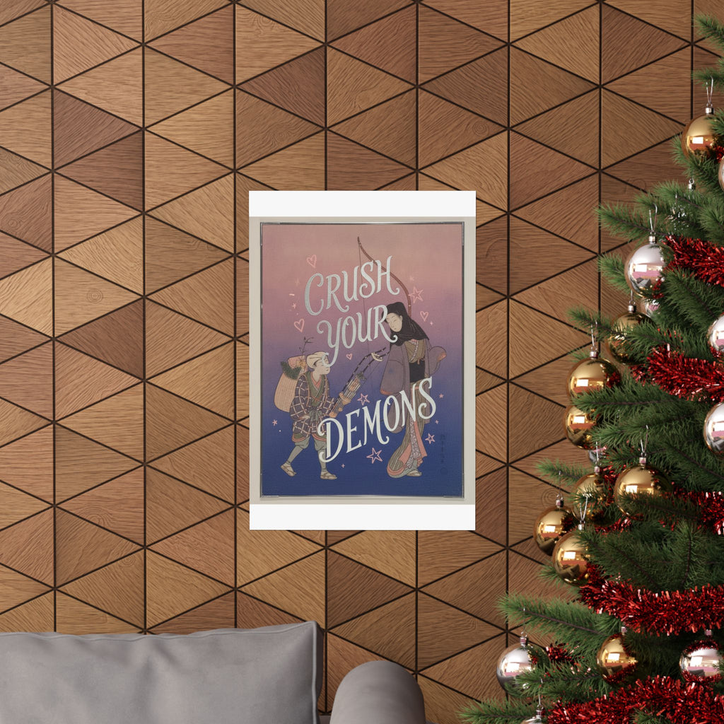Affirmation — Demon-Crushing Bow — Matte Poster