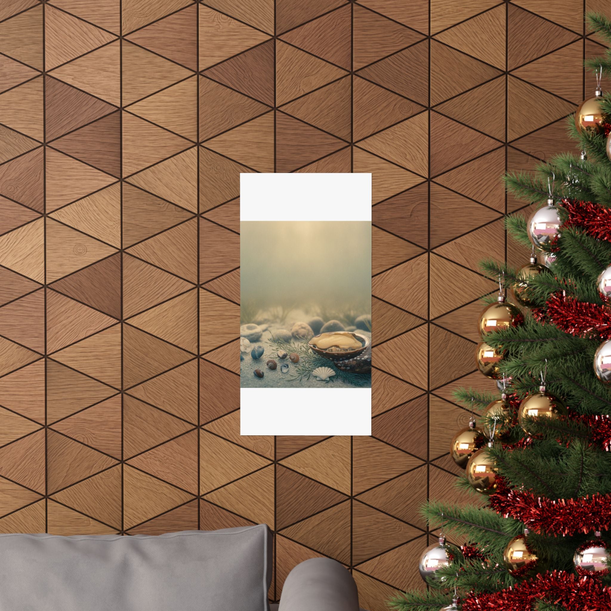 Scenic Nature — Shells Under Water — Matte Poster