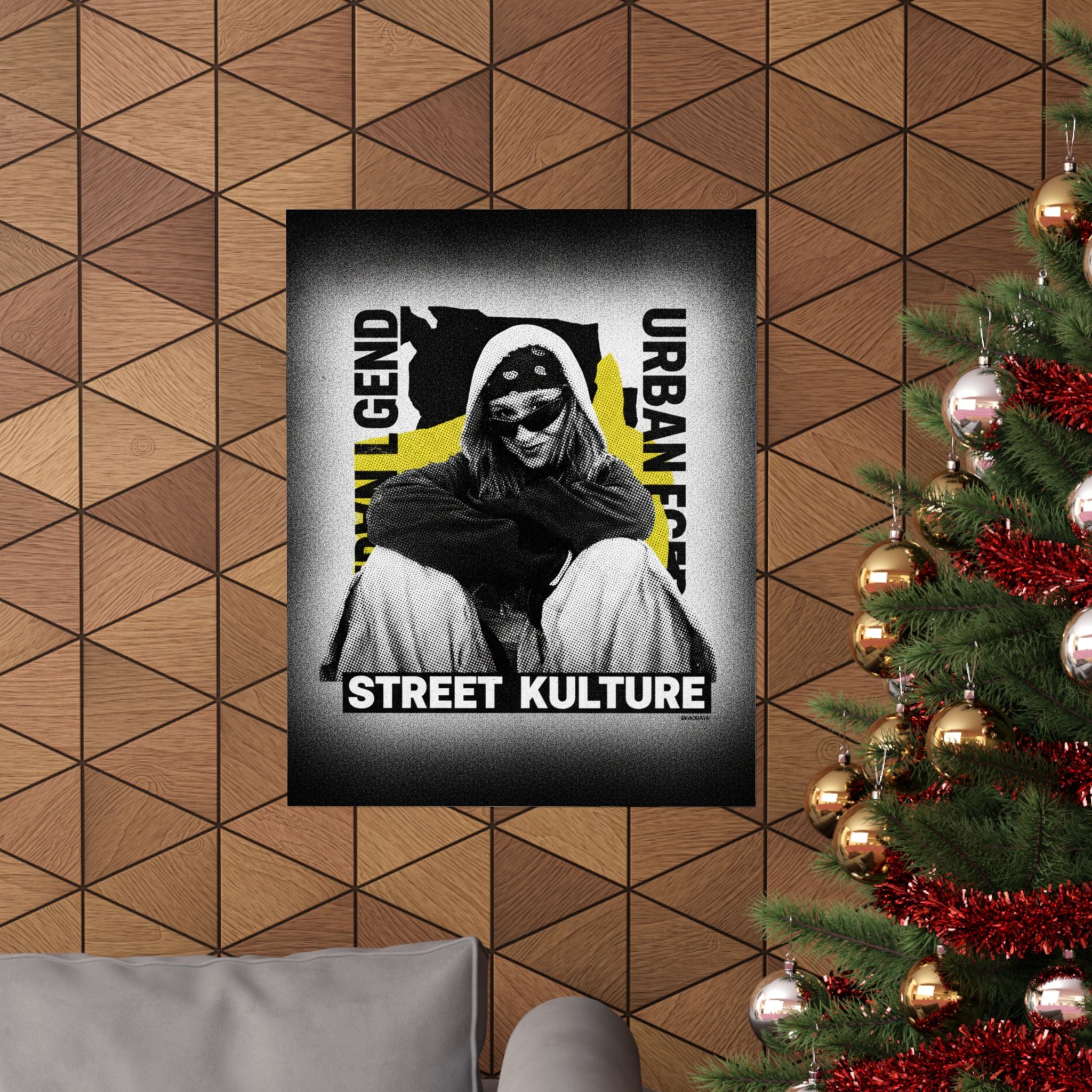 Streetwear Collage — Person — Matte Poster
