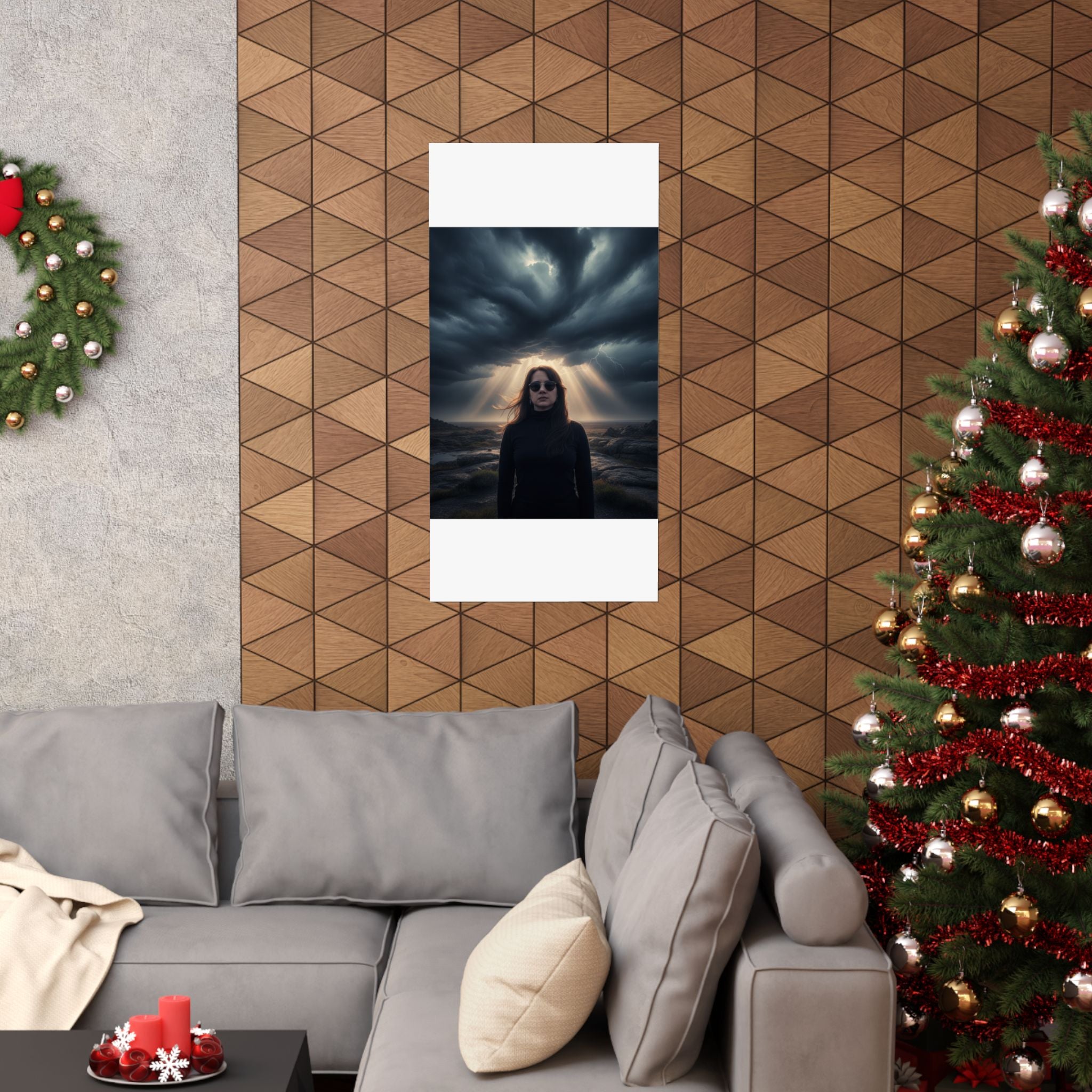 Dramatic Storm — Person — Matte Poster