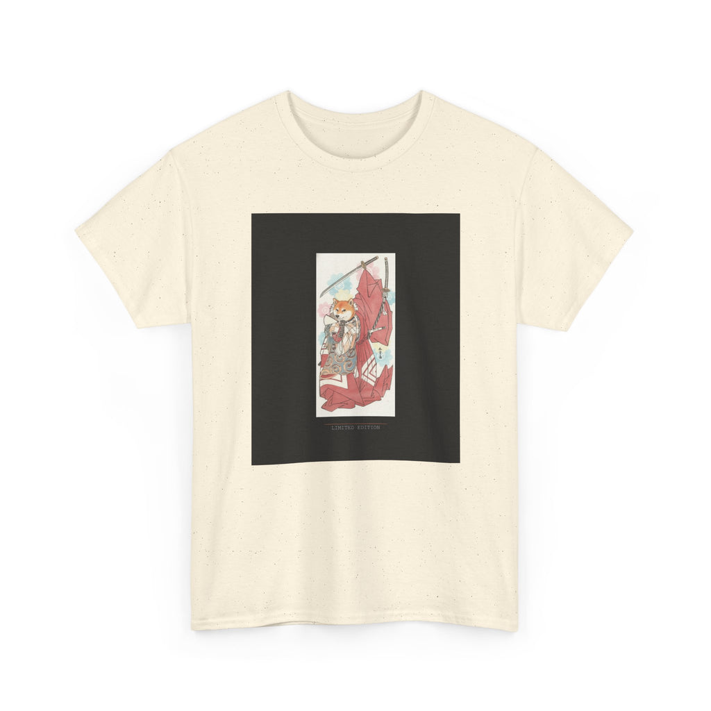 Shiba Inu Samurai Katana Watercolour Ukiyo-e Graphic Tee